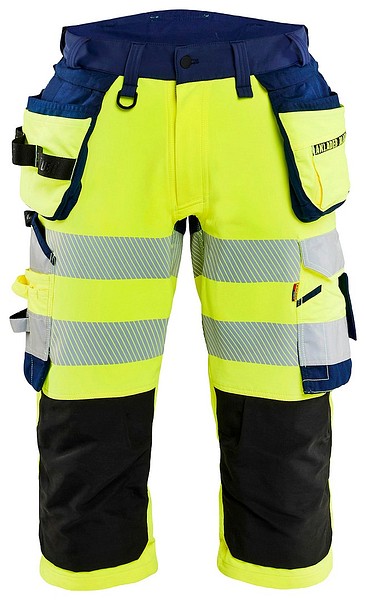 Pirate trousers BLÅKLÄDER 1123 C54 112316483389 HV yellow/navy