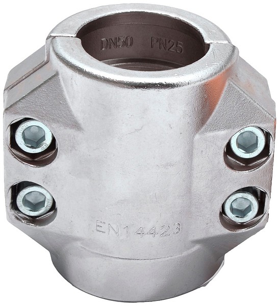 Steam klamp 19x7 SS EN 14423 compatible