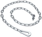 Safety chain tipping container