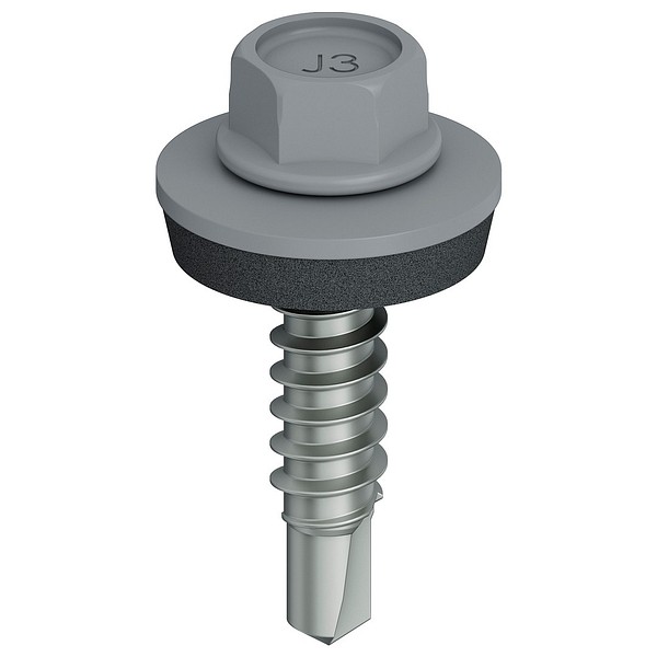 JT3-2H-Plus-5,5x25-E16 RAL9006 Porakärki A2 AV8 aluslevy A2 maalat