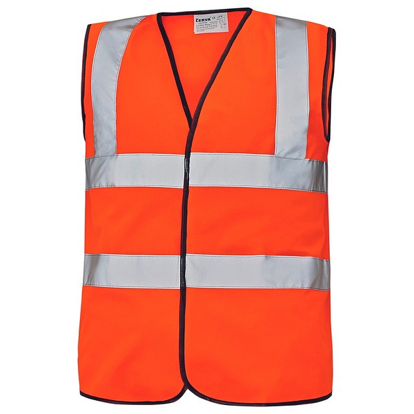 Varselväst Lynx Plus orange 3XL velcro, EN ISO 20471 klass 2