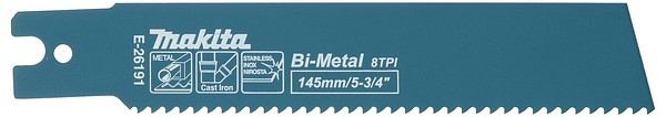 Puukkosahanterä 145X1,6mm 5kpl Makita E-26191