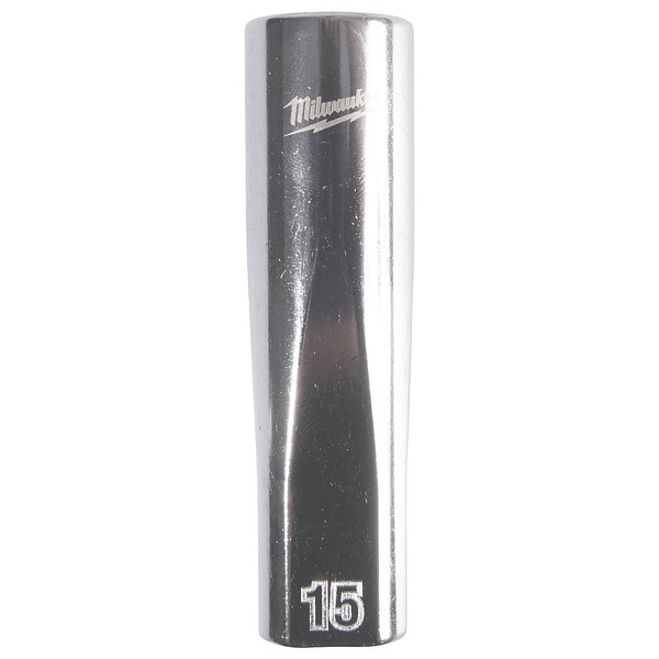 Hylsa 1/2'' 12-kant lång 15mm Milwaukee 4932498836