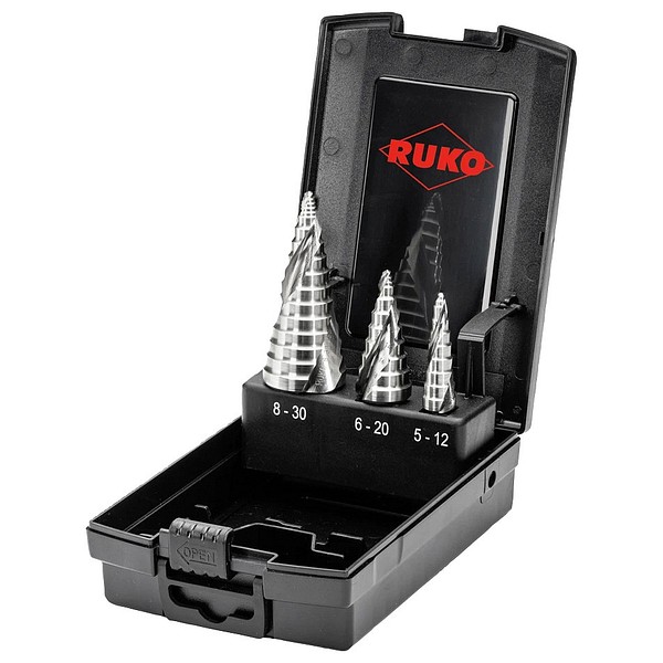 Porrasporasarja 5-30mm HSS FLOWSTEP Ruko 101626RO 3-os
