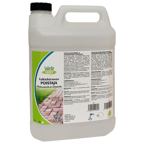 Kalkborttagare Grön 5L 5026-G5 Biolog.nedbryt. tvättmedel