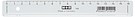 Ruler 16cm clear plastic