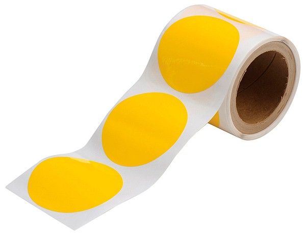 Floor-marking tape 88.90mm pallo Brady 104403 yellow, 400pcs/roll