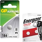 Knappcellbatterier alkali