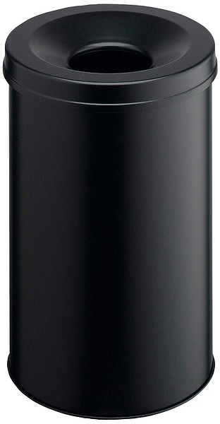 Trash can SAFE 30L black fire-safe 330601 492x315mm round