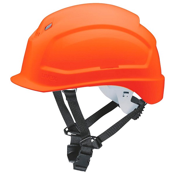Skyddshjälm UVEX Pheos S-KR orange, med 4-punkt hakband, EN397