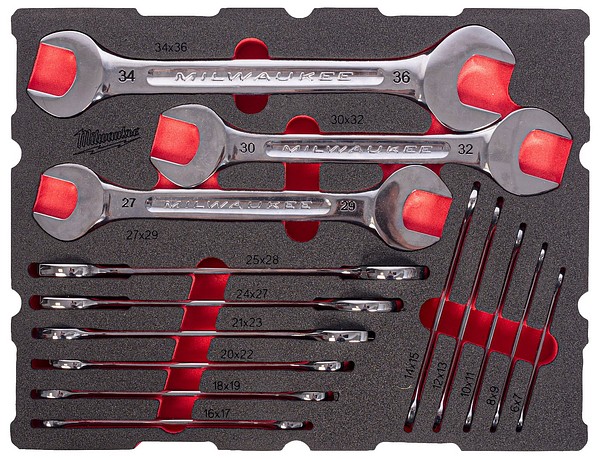 U-Nyckel dubbel skum 14DEL Milwaukee 4932501874