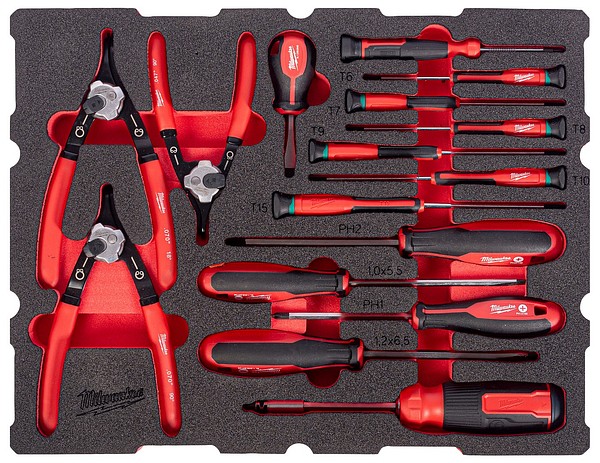 Skruvmejsel skum 44DEL Milwaukee 4932501876