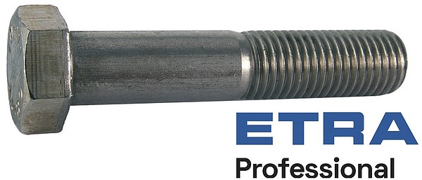 DIN 931 A4-80 M16x70 Kuusioruuvi Osakierre haponkestävä 10 kpl/ltk