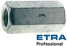 DIN 6334-6 Zn M20x60 Jatkomutteri