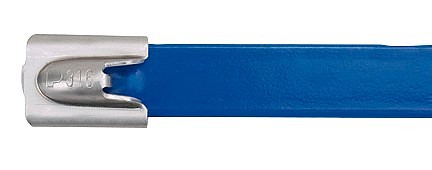 Stålband MLTFC4H-LP316BU 362x7,9 50st./påse syrabeständig blå