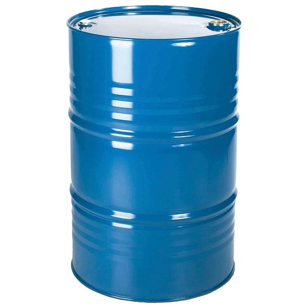 Steel barrel 216L with cork blue RAL 5010