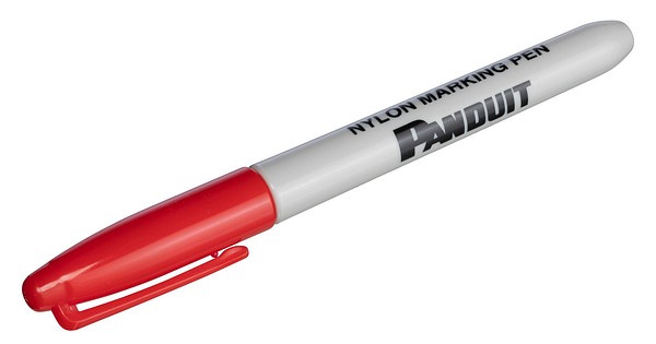 PX-2 Panduit merkintäkynä punainen Normaali kärki, muoveille
