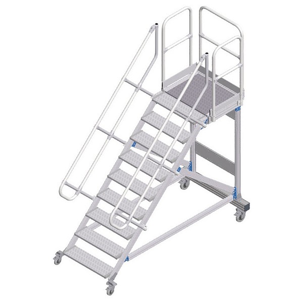 Mobil plattformstrappa 800mm 9steg ZARGES 40255788