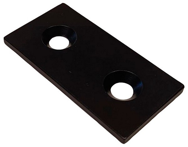 Straight bracket S SimpleAlu black