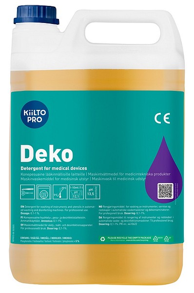Kiilto Pro Deko healthcare dishwasher detergent  
