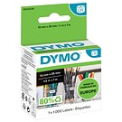 Dymo LW pappersetikett 13mmx25mm