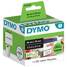 Dymo LW pappersetikett 54mmx70mm
