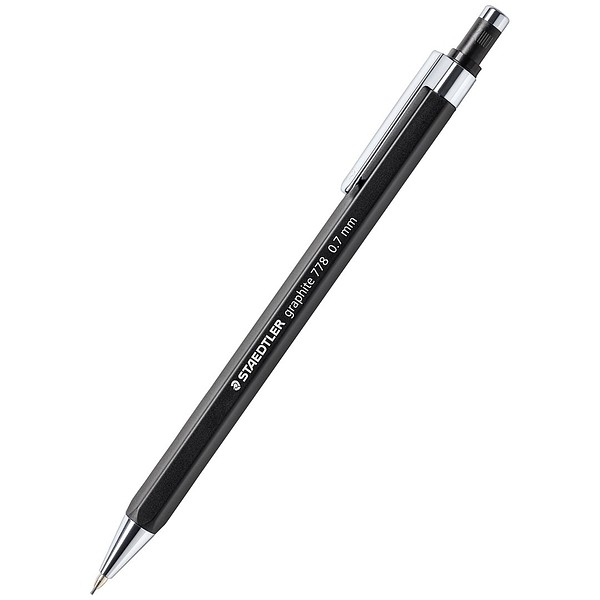 Staedtler 778 blyertspenna 0,7mm Svart, med suddgummi