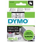 DYMO D1 9mmx7m svart/transparent