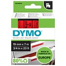 DYMO D1 19mmx7m svart/röd