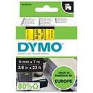 DYMO D1 9mmx7m svart/gul