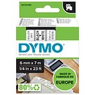 DYMO D1 6mmx7m svart/vit
