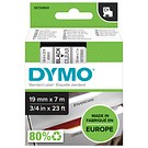 DYMO D1 19mmx7m svart/transparent