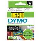 DYMO D1 6mmx7m svart/gul