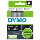 DYMO D1 12mmx7m vit/transparent