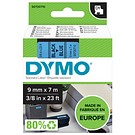 DYMO D1 9mmx7m svart/blå