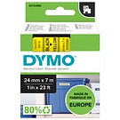 DYMO D1 24mmx7m svart/gul