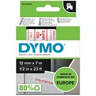 DYMO D1 12mmx7m röd/vit
