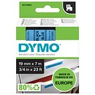 DYMO D1 19mmx7m svart/blå
