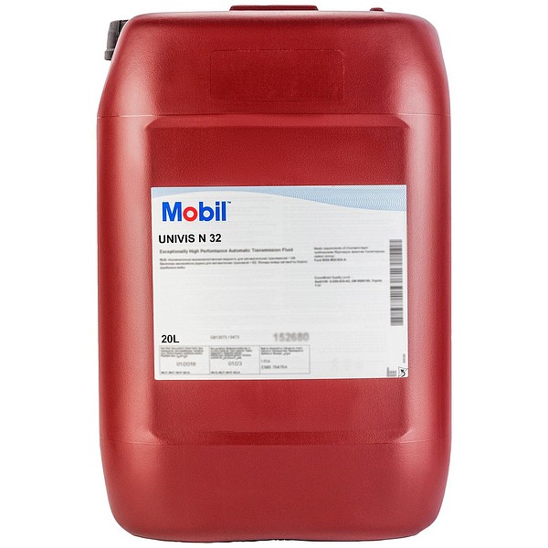 Mobil Univis N 32 20L 111430 hydraulic oil