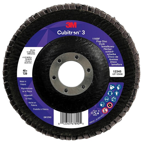 Lamellilaikka 1169F T29 115x22 40+ 3M 7100379365 viistetty Cubitron 3