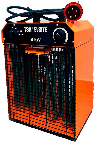 Byggvärmare 9kw Ledning 1,6m 16A/400V med plugg