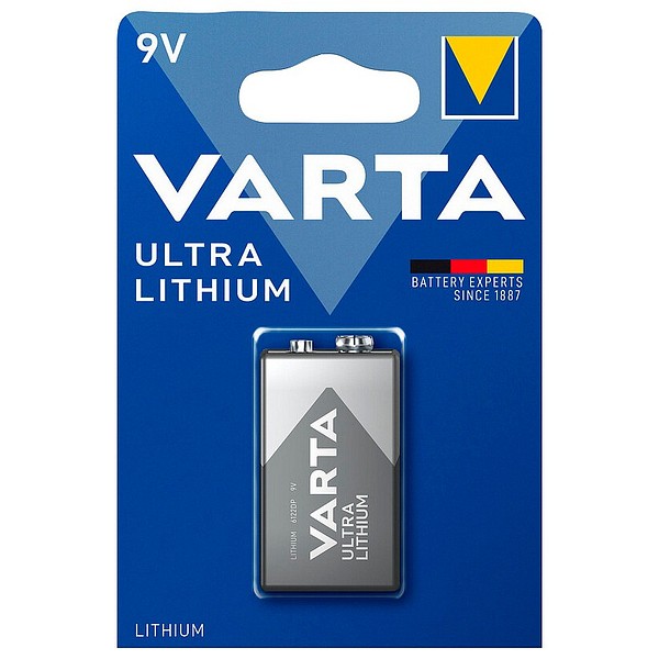 Varta Litium 9V Batteri  