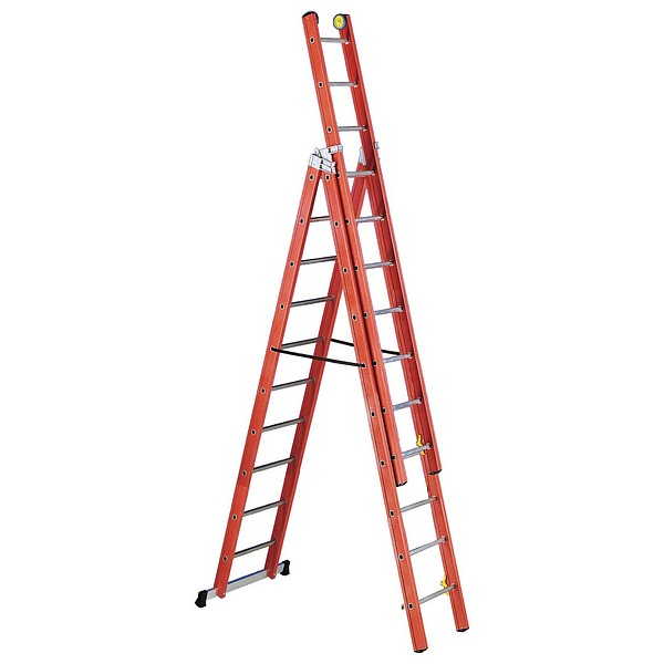 Three section ladder 3x10 steps V3 1000v
