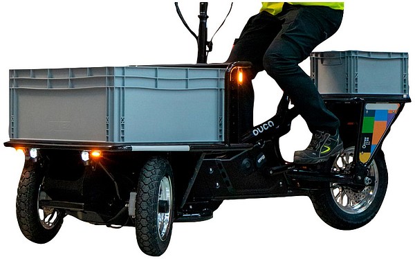 Ouca Flatbed cargo bike electrcially-assisted cargo bike