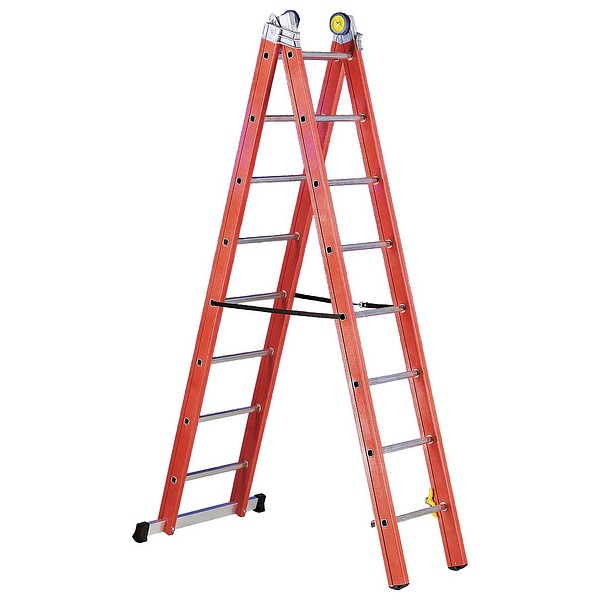 Two section ladder 2x8 steps V2 1000v