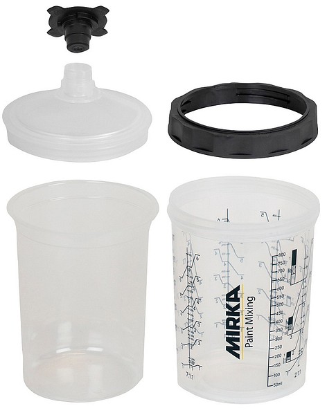 Disposable cup 850ml filter 125mym Mirka PCS 9190170850 50/pkg