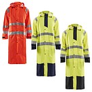 Highvis lång regnjacka, KLASS 1 BLÅKLÄDER 43252000
