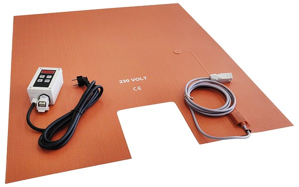 IBC container base heater 2700W 1035mm x 851mm with controller