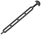 Adj. rubber tarp strap 916 365mm