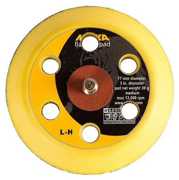 Backing pad 77mm 3 holes 1/4''med Mirka 8294791211 protective collar